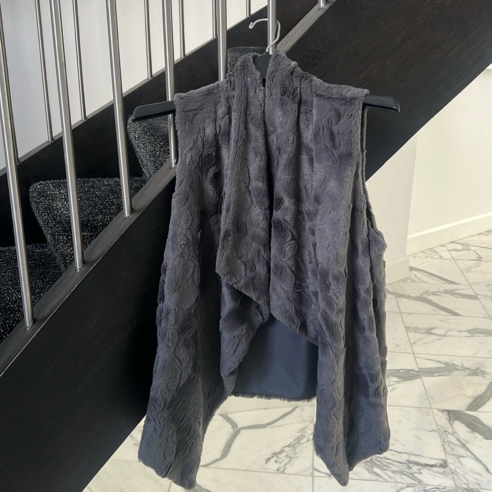 Jack Faux Fur Gray Vest